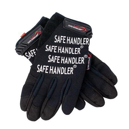 SAFE HANDLER Cool Mesh Gloves, Black, Large/X-Large, PR BLSH-MSRG-4-LXL